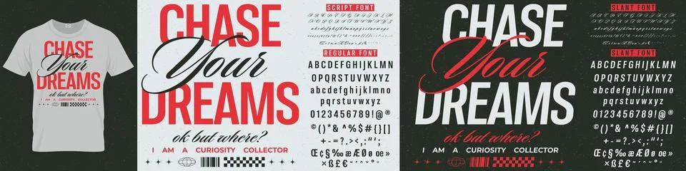 Double Line Geometric Vector Font Set Modern Linear Alphabet Illustrazione stock