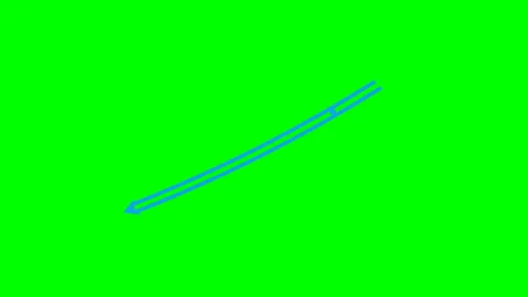 Double line tech arrow Green Screen Lower Third Stock Footage 345222184