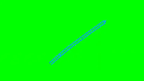 Double line tech grid arrow bottom right pulse green screen Stock Footage 344648516