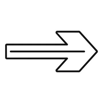 Double lined arrow pointing right symbolizing direction and progress Illustrazione stock