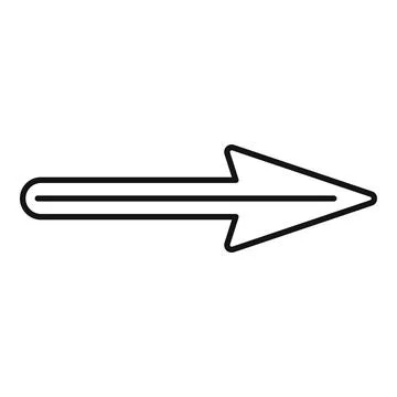 Double lined arrow pointing right symbol of direction and progress Illustrazione stock