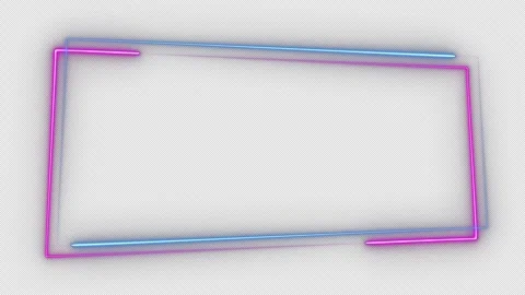 Double Neon Frame Stock Footage 253642939