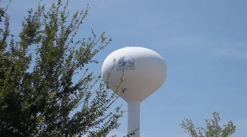 Double Oak Water Tower Stock Footage 66453008