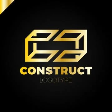 Double or two Letter C logo icon design template elements in 3d style Stock Illustration