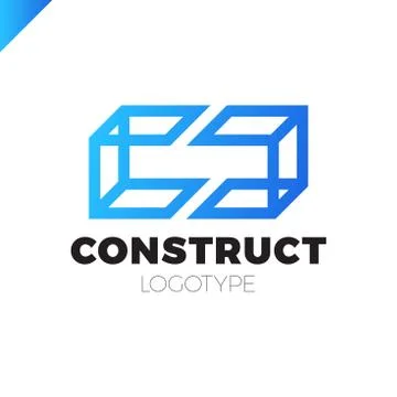 Double or two Letter C logo icon design template elements in 3d style Stock Illustration