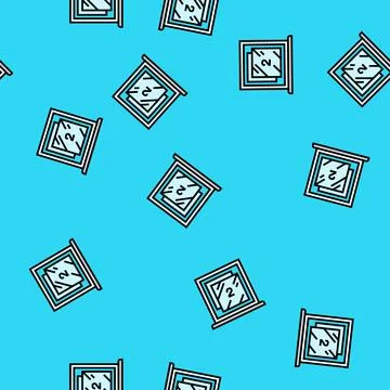 Double pane windows energy conservation vector seamless pattern Stock Illustration