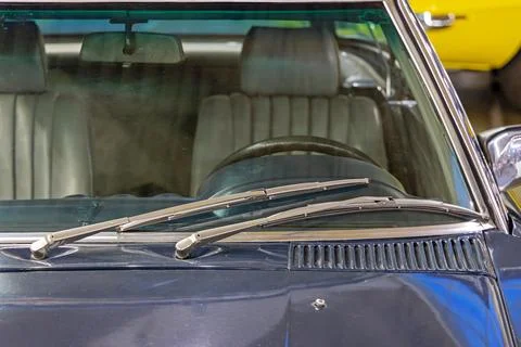 Double Parallel Windscreen Wiper Stock Photos
