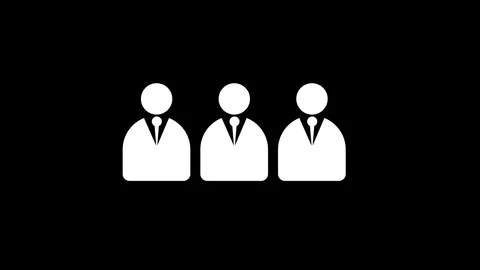 Double person user icon.profile icon. Glowing neon person or people sign an.. Stock Footage 310074843