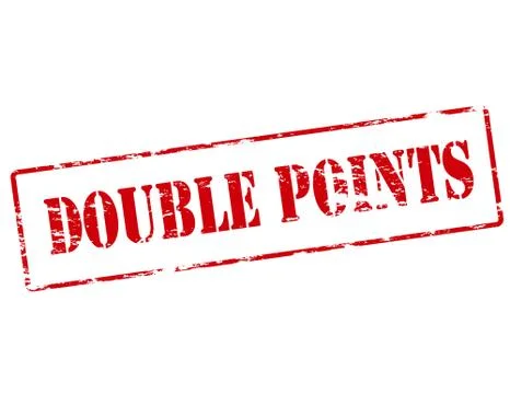 Double points Illustrazione stock
