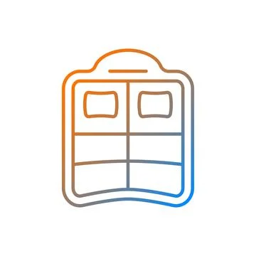 Double pool float gradient linear vector icon Stock Illustration