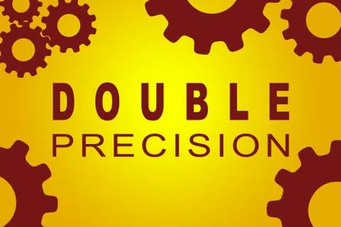Double Precision concept Stock Illustration