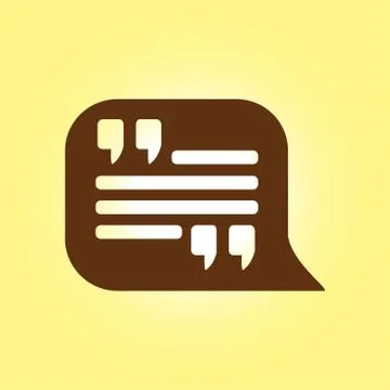 Double quotes symbol Stock Illustration