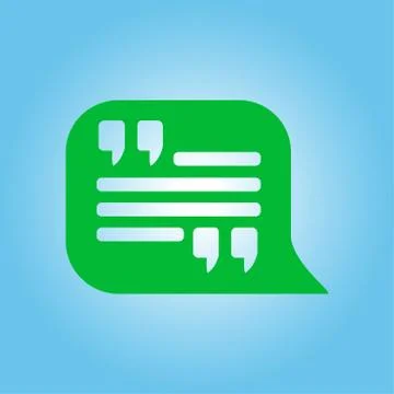 Double quotes symbol. Stock Illustration