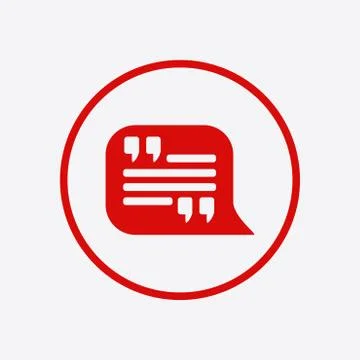 Double quotes symbol. Stock Illustration