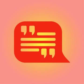 Double quotes symbol. Stock Illustration