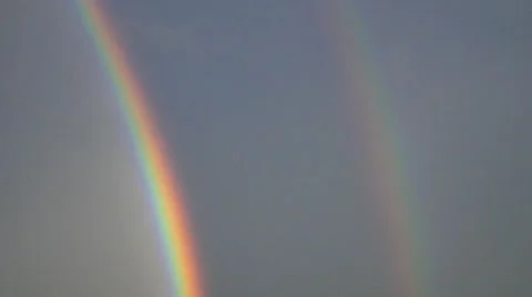 Double Rainbow Close Up in 4K Stock Footage 54716066