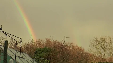 Double rainbow Stock Footage 73257919