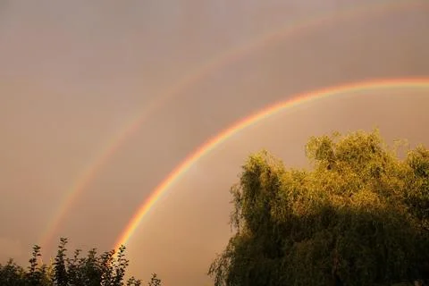 The double rainbow Stock Photos