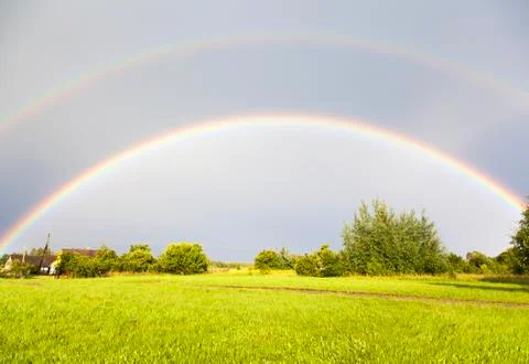 Double rainbow Stock Photos