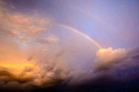 Double rainbow Stock Photos