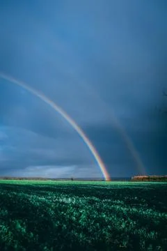 Double rainbow Stock Photos