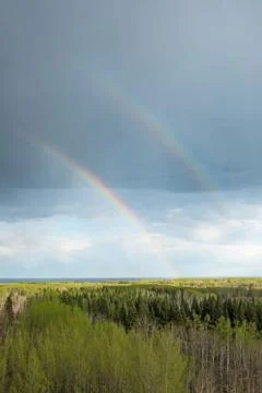 Double rainbow Stock Photos
