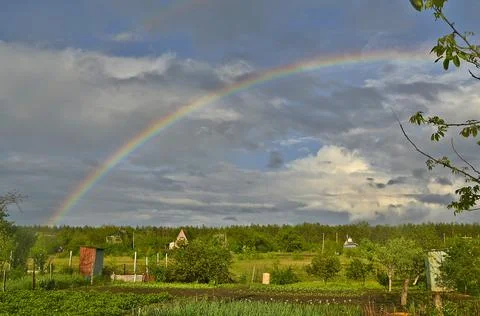 Double rainbow Stock Photos