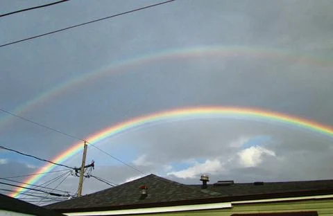 Double rainbow Stock Photos