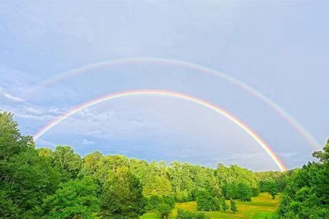 Double Rainbow Stock Photos