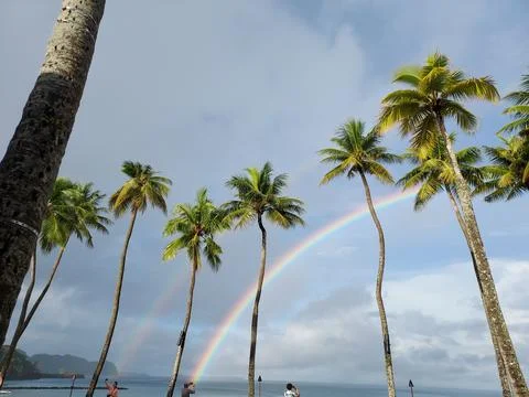 Double Rainbow Stock Photos