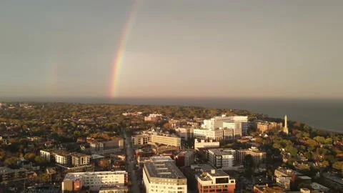 Double Rainbow static Columbia St Mary's Stock Footage 164255532