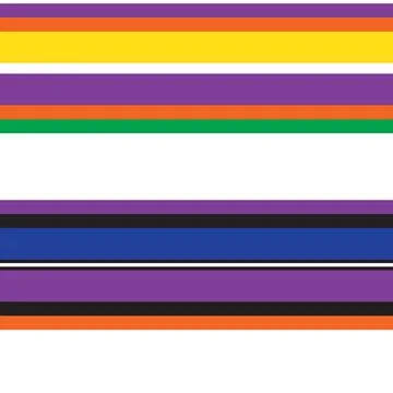 Double Rainbow Striped seamless pattern design Illustrazione stock