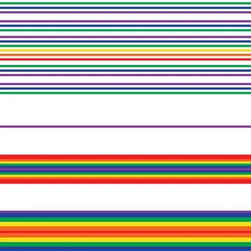 Double Rainbow Striped seamless pattern design イラスト素材