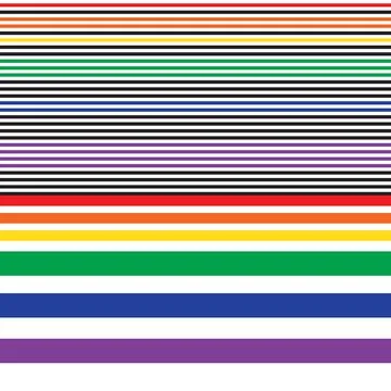 Double Rainbow Striped seamless pattern design Stock Illustration