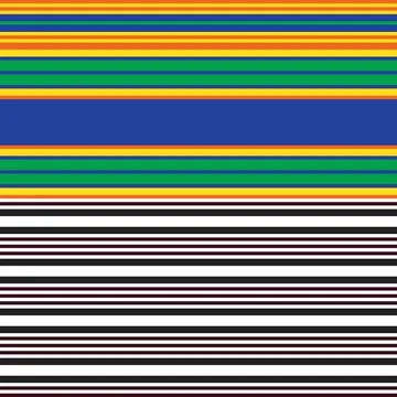 Double Rainbow Striped seamless pattern design Stock Illustration