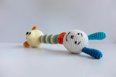 Double Rattle handmade Stock Photos