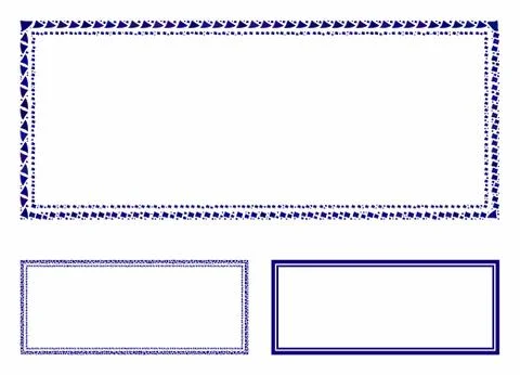 Double rectangle frame Composition Icon of Bumpy Items Stock Illustration