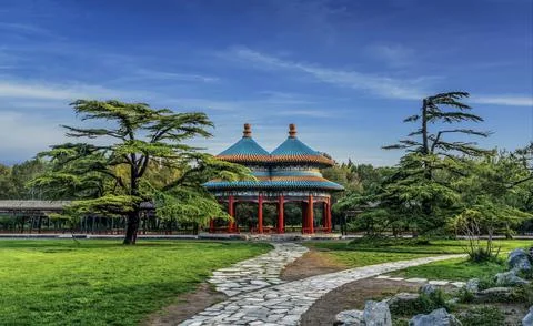 Double Ring Longevity Pavilion, Temple of Heaven Stock Photos