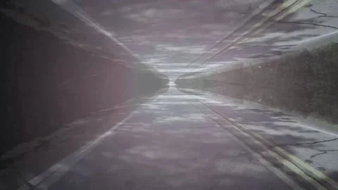 Double roads and light leaking sun effects abstract seemless loop You can see Stock Footage 184610640