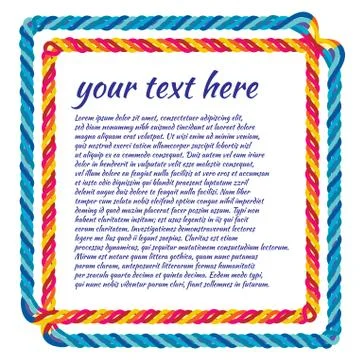 Double-rope-frame Stock Illustration