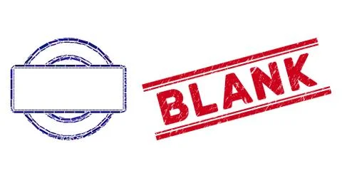 Double Round and Rectangle Frame Mosaic and Distress Blank Seal with Lines 스톡 일러스트