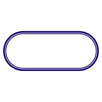 Double Rounded Frame Template Stock Illustration