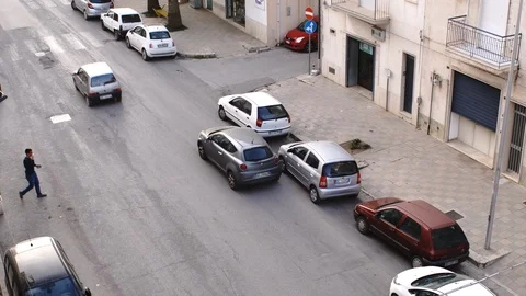 Double-row parking Stock Footage 111563820