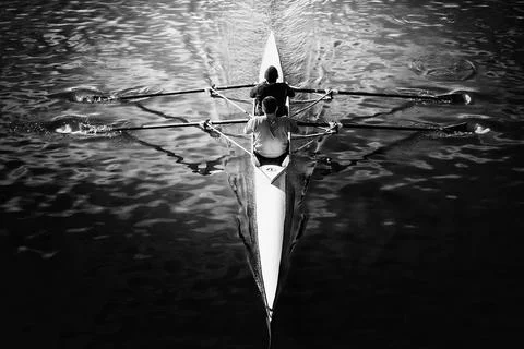 Double scull Stock Photos