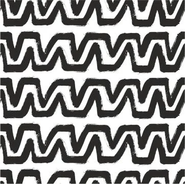 Double Sharp Waves Seamless Abstract Stock Illustration