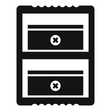 Double sharpener icon, simple style Stock Illustration