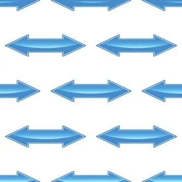Double-sided arrow pattern Illustrazione stock