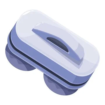 Double sided magnetic window cleaner making cleaning easy and efficient, ensu Stock Illustration