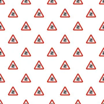 Double sided traffic pattern seamless Stock Illustration
