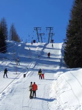 Double skilift Stock Photos